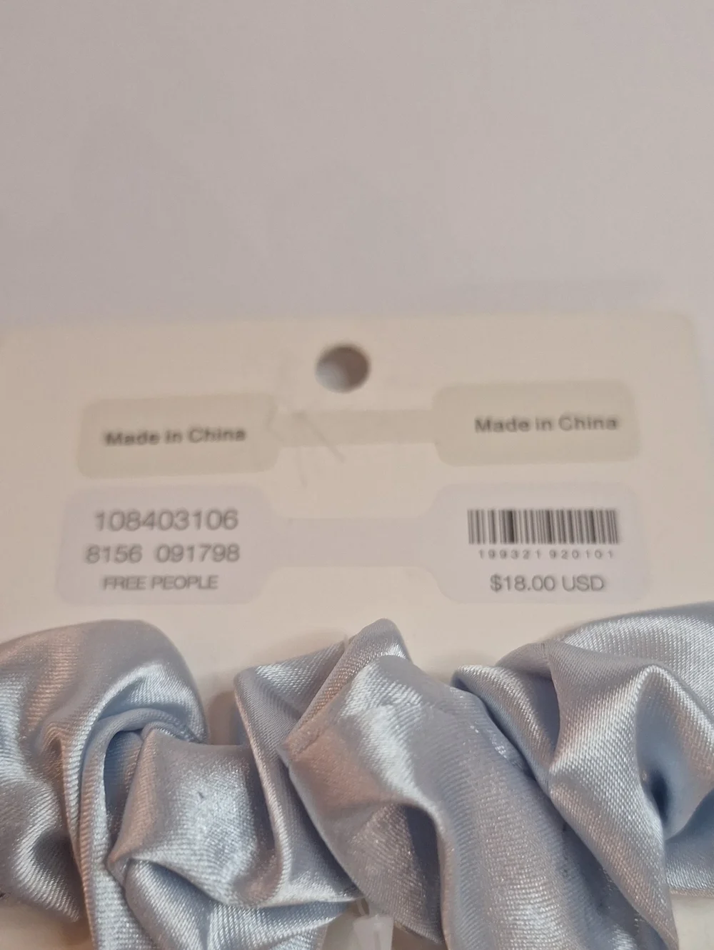 NWT Free People Rose Hair Scrunchie